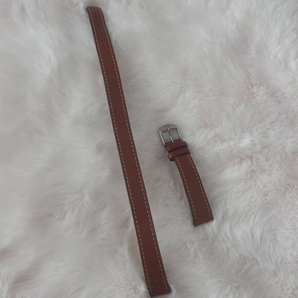 Michele 16mm Double Wrap Leather Watch Strap - Picture 2 of 2